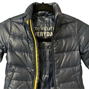 J.CREW CREWCUTS Everyday Boy’s Navy Puffer Parka Down Jacket, size: big boy 3
